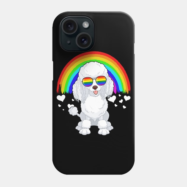 Poodle With Rainbow Sunglasses Gay Pride Lgbt Phone Case by IainDodes