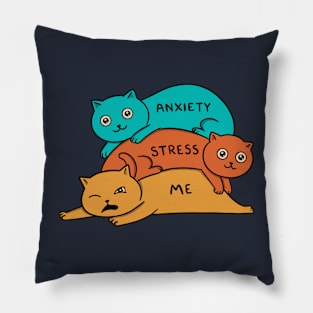 Cats stress and anxiety Pillow