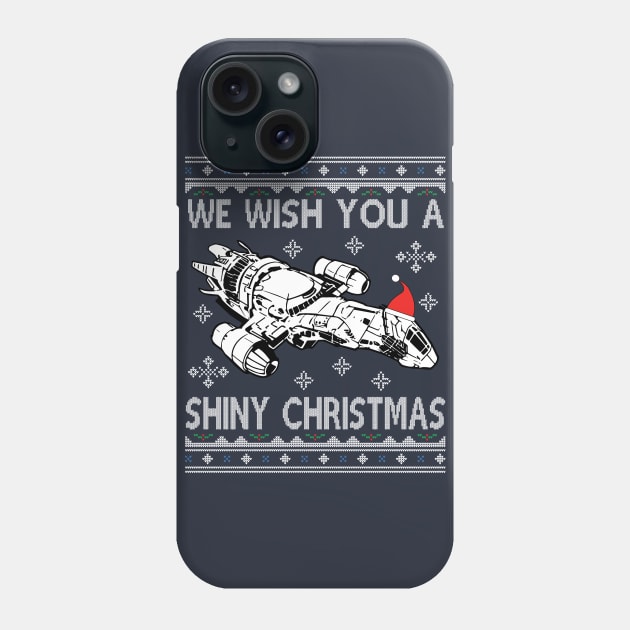 Serenity We Wish You A Shiny Christmas Phone Case by Nova5