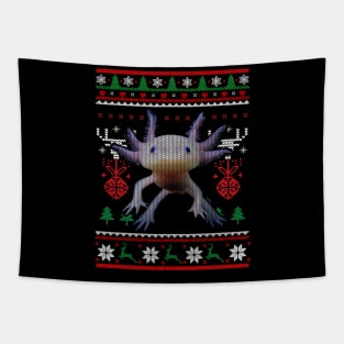 Axolotl Ugly Christmas Salamander Axolotl Lovers Gift Tapestry