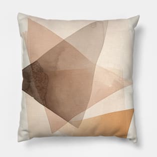 Minimalist Earthy Abstract Art Pillow