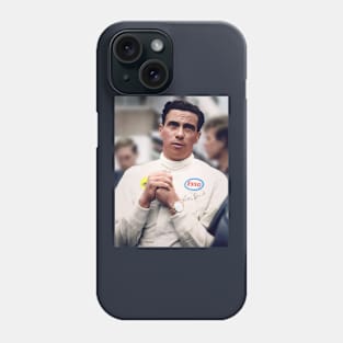 Scottish Racing Legend Jim Clark in colour Phone Case