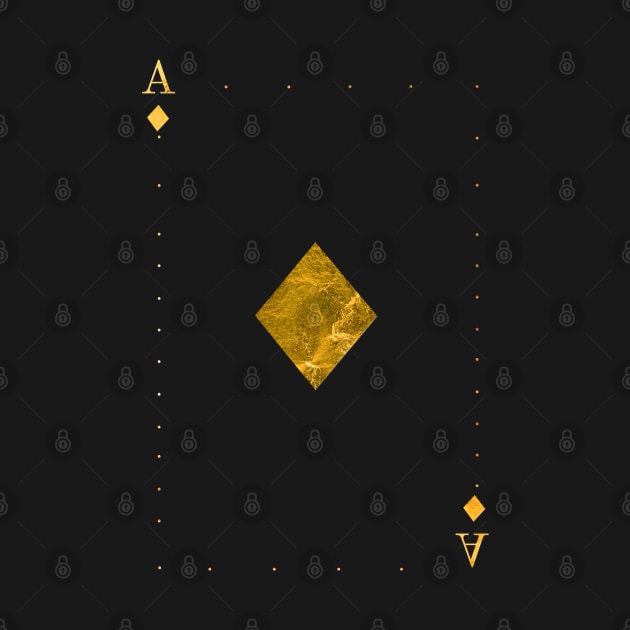 Ace of Diamonds - Golden cards by GreekTavern