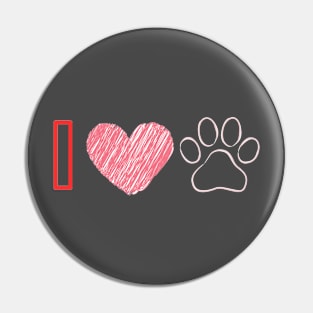 I love dogs Pin