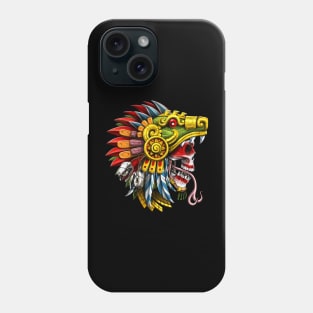 Aztec Serpent Skull Warrior Phone Case