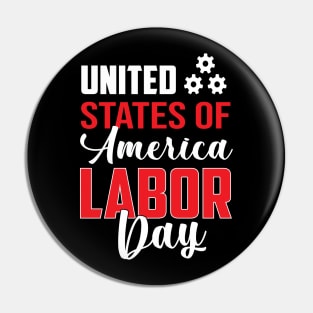 United States Of America Labor Day Pin