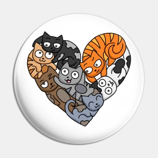 I Heart Cats Pin