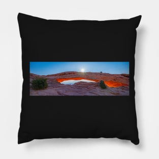 Sun over Mesa Arch Pillow