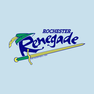 Short-lived Rochester Renegade CBA Basketball 1992 T-Shirt