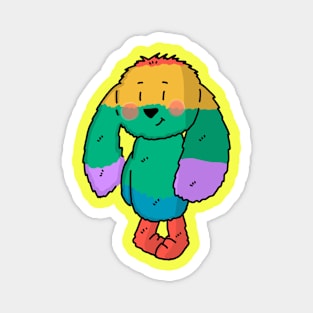 Colorful Bunny - LGBTQ Magnet