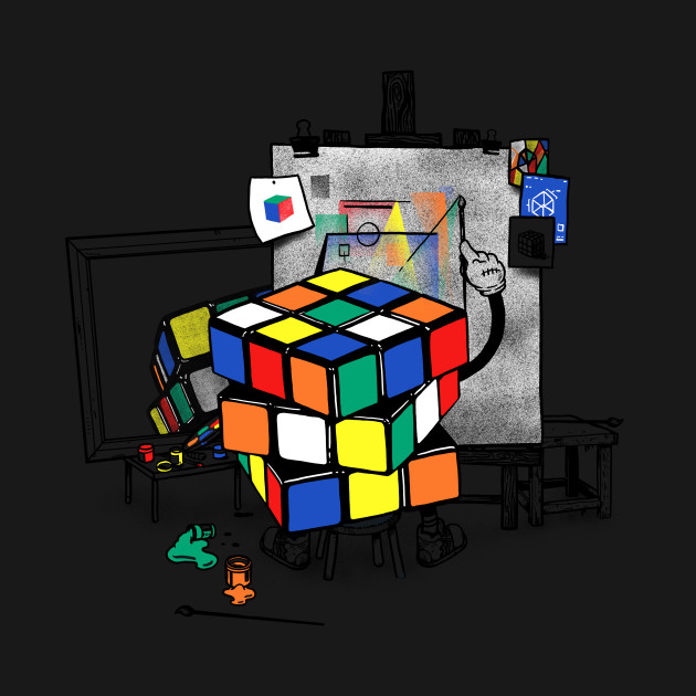 Discover rubik's cubism - Rubiks Cube - T-Shirt