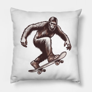 Monkey Skater Pillow