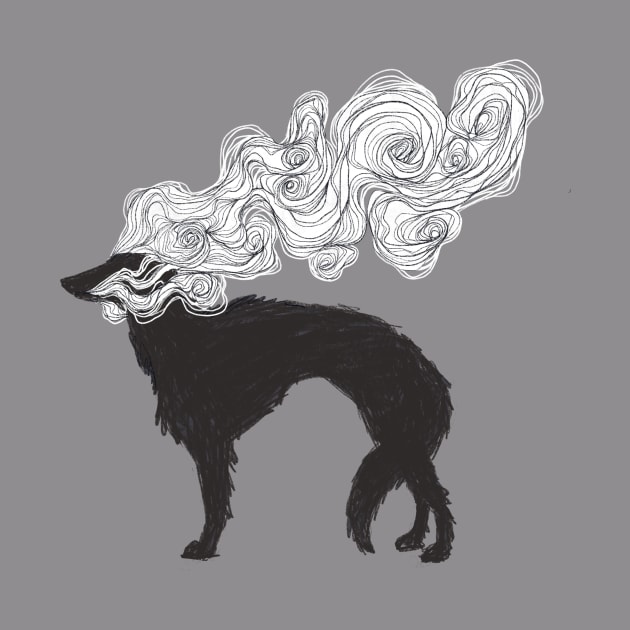 Borzoi by InkedinRed