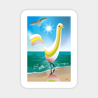 Summer Shore Bird Magnet