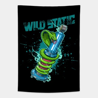 Wild Static Snake Coilovers - Stance & Race Car Enthusiast Tapestry