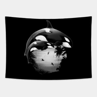 Orca Killerwhales Tapestry