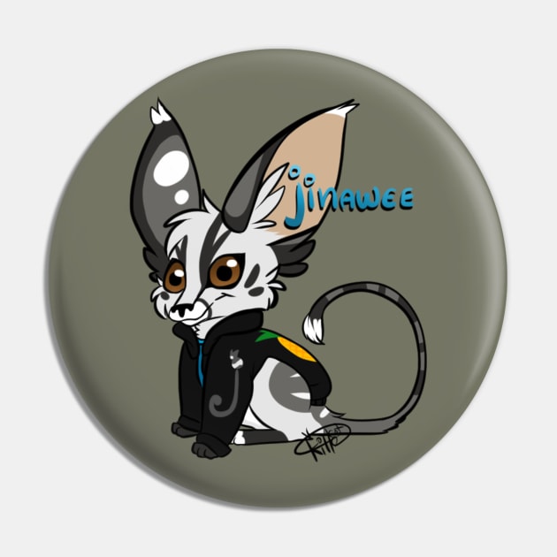 Jinawee the Jerboa Pin by JinaweeTV