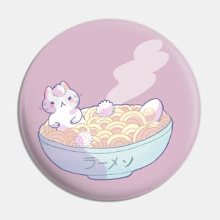 Ramen cat Pin