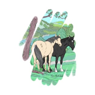 Painted Wild Horses T-Shirt