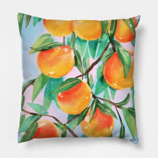 Peach tree Pillow