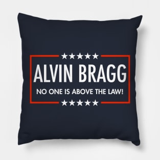 Alvin Bragg - No one is above the Law *blue Pillow