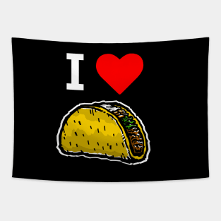 I Love Tacos - Taco Lover Tapestry