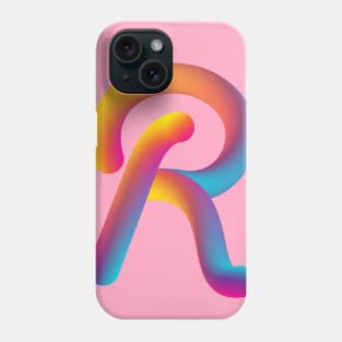 Curly R Phone Case