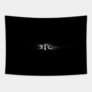 Bitcoin BTC Crypto Logo Epic Graphic Tapestry