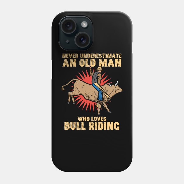 Bull Riding Phone Case by maxdax