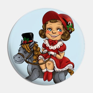 Rocking Horse for Christmas Pin