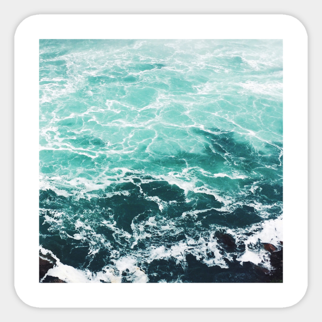 Blue Shades of the Ocean - Ocean - Sticker