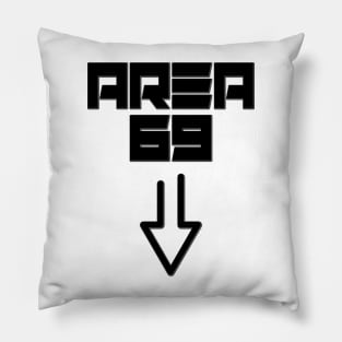 UFO Alien Area 69 Pillow