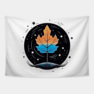 Maple Leaf abstract Design Celebrate Canada Day with Pride and style Tapestry