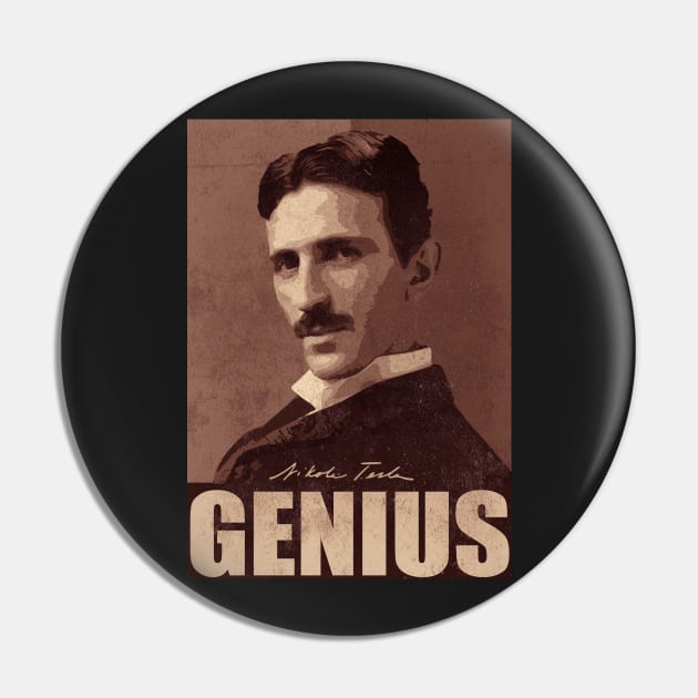 Nikola Tesla Pin by kurticide