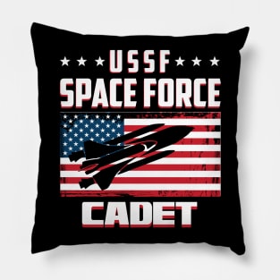 Funny United States Space Force Cadet T-shirt Pillow