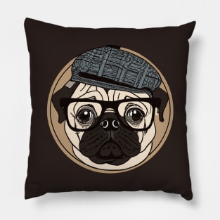 Retro Mops Dog Lover Retro Pillow