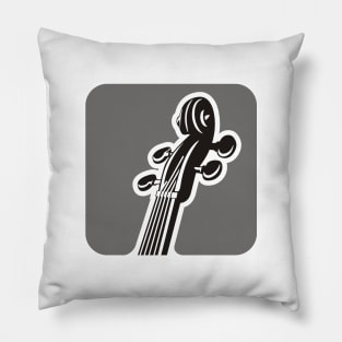 Violin Pegbox Square Icon Pillow