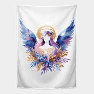 Watercolor Angel Painting Tapestry