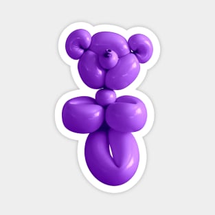 Teddy bear balloon in purple Magnet