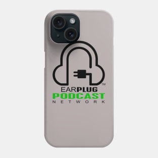 Classic Black Earplug Podcast Network Logo Design Phone Case