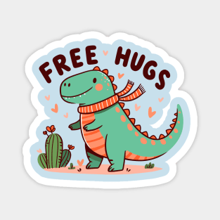 T-Rex Free Hugs Magnet