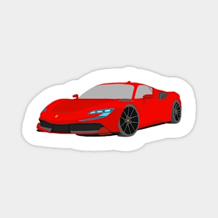 Ferrari SF90 Selfmade car Red Magnet