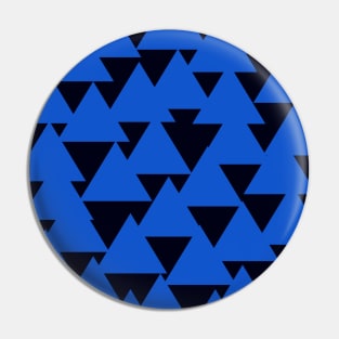 Cornflower Intertwined Triangles Pattern Pin