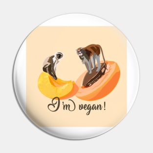 I'm Vegan Pin