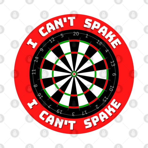 I can't spake Wayne Mardle iconic commentary by Darts Tees Emporium