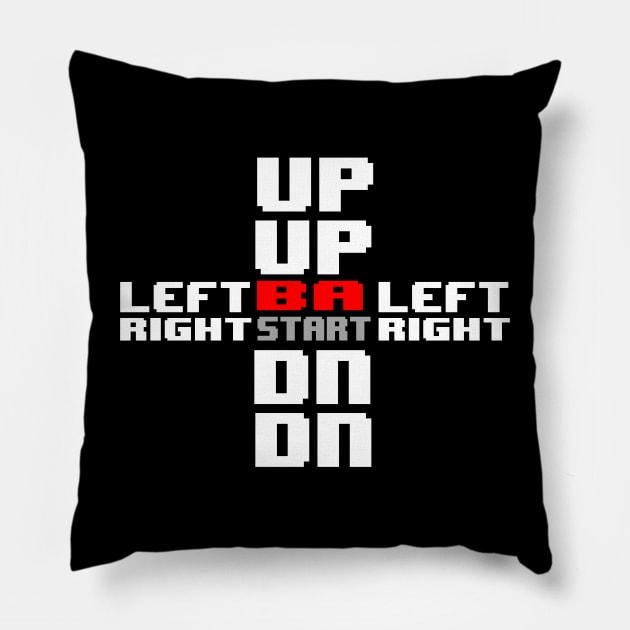 Konami Kode Pillow by GodsBurden