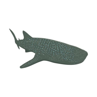 Whale Shark Swimming Front WPA Art T-Shirt