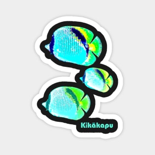 Kikakapu - Tropical Butterflyfish - Hawaiian Fish Magnet