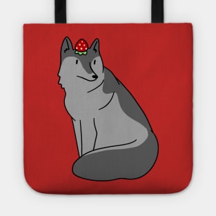 Strayberry Gray Wolf Tote