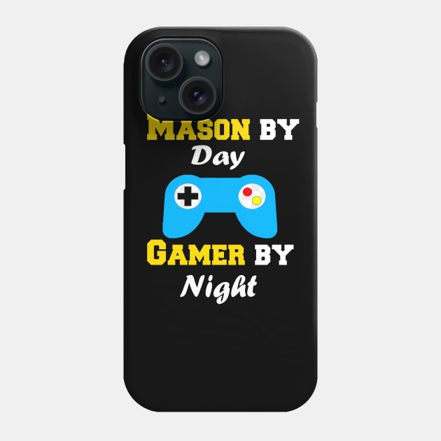 Mason By Day Gaming By Night Phone Case by Emma-shopping